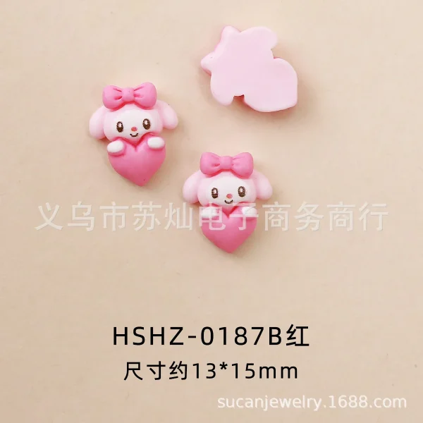 10/20Pcs Kawaii Sanrio Hello Kitty Nail Tips Charms Ornament Acrylic Diy Cartoon Phone Case Nail Accessory Cute Gift for Girl - Image 19