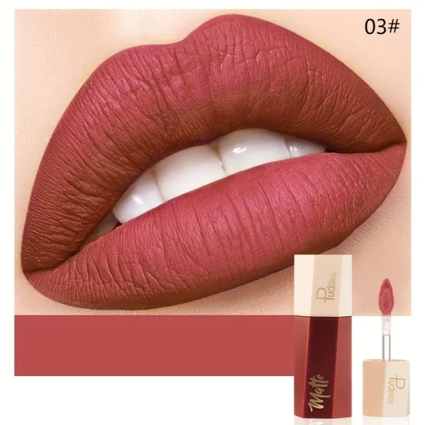 Christmas Lip Makeup 14 Color Super Matte Velvet Long Lasting Lip Gloss Liquid Lipstick Lip Cream Gift for Girls - Image 10