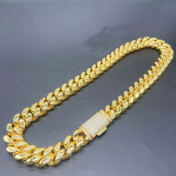 Wholesale Luxury Iced out Cuban link chain 18 mm Moissanite 925 Silver Bracelets for men Hip hop gift 16K GOLD Platinum plated - Image 4