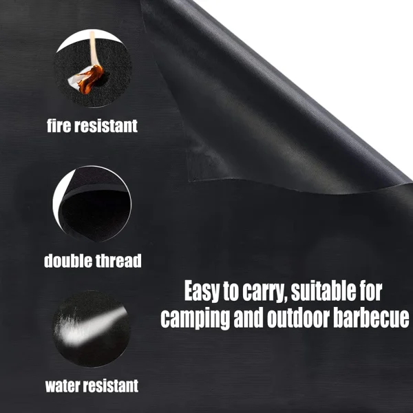 Under Grill Mat for Outdoor Charcoal Gas Grill Smoker 500℃/932℉ Heat Resistant BBQ Fireproof Mat for Patio Lawn Garden Floor - Image 15