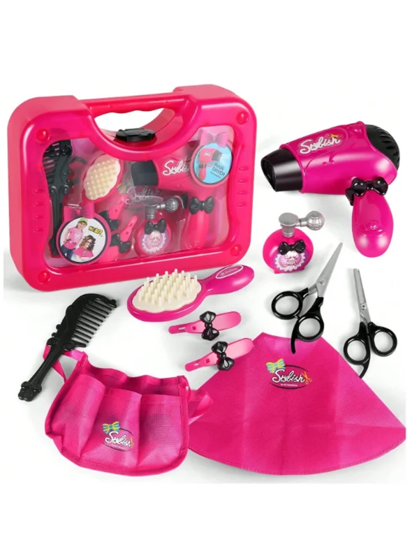 Kids Hair Dryer Playset Princess Pretend Play Makeup Set Suitable for children over 3 years old - Image 7