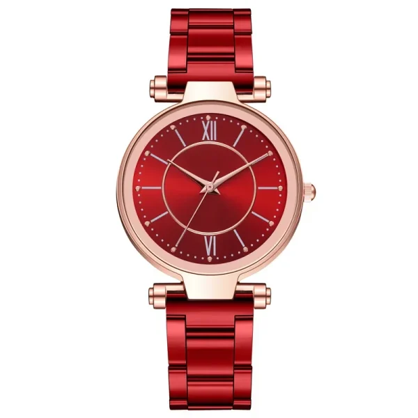 Luxury Rose Gold Stainless Steel Watches Female Classic Round Dial Quartz Watch Women Business Wristwatches Wrist Jewelry Reloj - Image 30