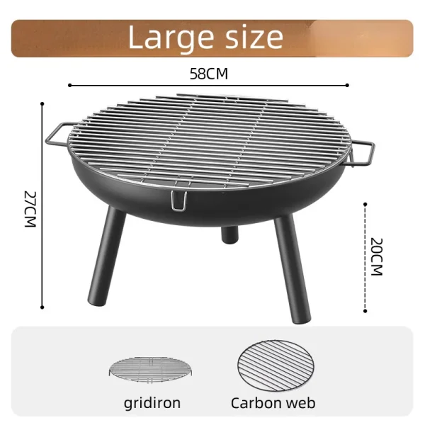 Outdoor Heating Carbon Stove Barbecue Charcoal Stove Barbecue Pot Barbecue Grill Table Stove Cooking Tea Home Indoor Set - Image 7