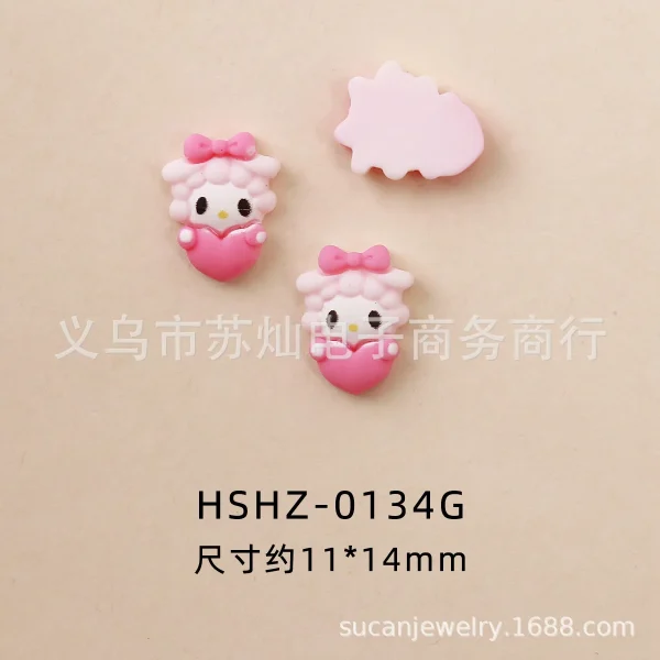 10/20Pcs Kawaii Sanrio Hello Kitty Nail Tips Charms Ornament Acrylic Diy Cartoon Phone Case Nail Accessory Cute Gift for Girl - Image 14