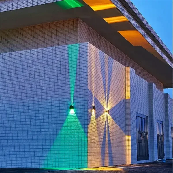 Outdoor LED Solar Wall Light ABS Garden IP54 Waterproof Decoration Wall Light Solar Panel Up and Down Wall Lamp Street Lamps - Image 30