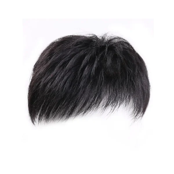 Best-selling synthetic fiber wig men's short hair inch head high temperature silk mechanism hair block wig - Image 4