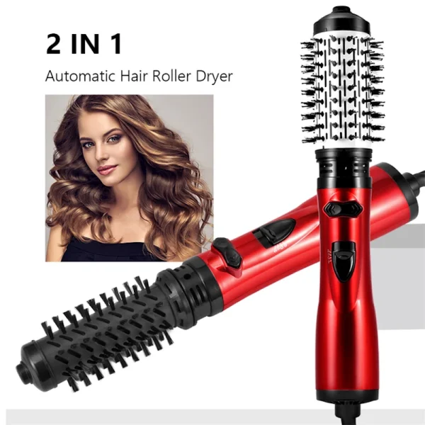 Portable 3-in-1 rotating hair dryer Electric comb Multi-functional hot air comb negative ion hair styling tool - Image 9