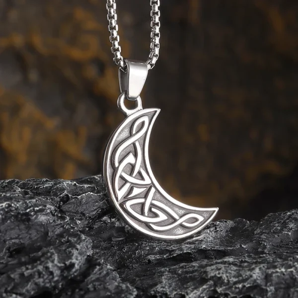 Popular Retro Style Celtic Knot Shield Pendant Necklace Men Women Amulet Hip Hop Punk Personalized Jewelry - Image 32