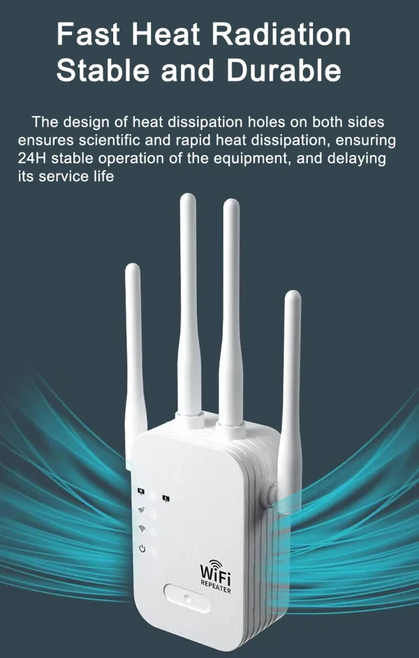 1200Mbps Wireless WiFi Repeater Booster 2.4G/5GHz Wi-Fi Signal Amplifier Extender Router Network Card Computer Accessories - Image 13