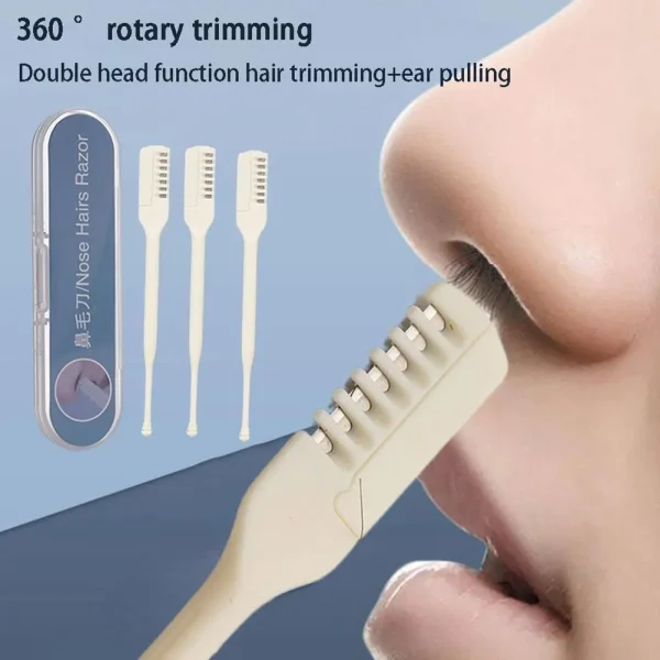 1/2/3pcs 2023 Newest Nasal Hair Cutter 360 Degree Rotating Clippers Nose Hair Trimmer For Women And Men Safe Portable Manual - Image 2