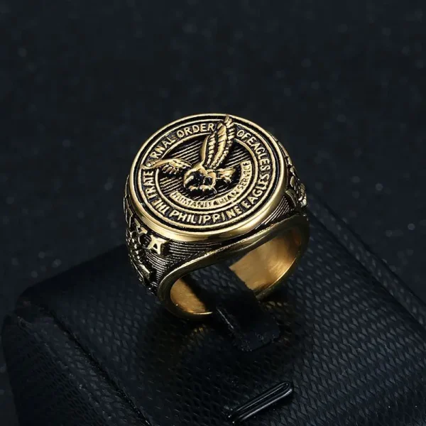 Men 316L Stainless Steel Ring for Men Philippines Eagle Rings Women Waterproof Finger Hip Hop Eagle Ring Jewelry - Image 11