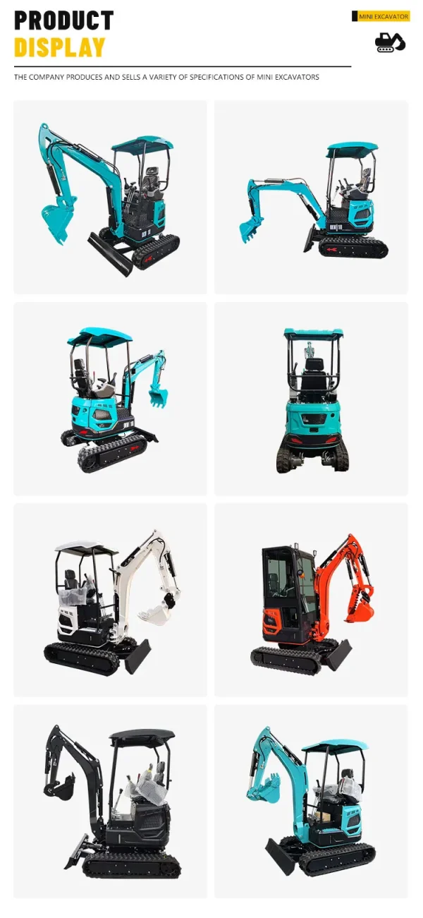 New Mini Digger 2 Ton Excav Mini Crawler excavator Customized Mini Excavator With Cab - Image 11