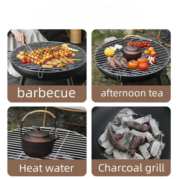 Outdoor Heating Carbon Stove Barbecue Charcoal Stove Barbecue Pot Barbecue Grill Table Stove Cooking Tea Home Indoor Set - Image 5