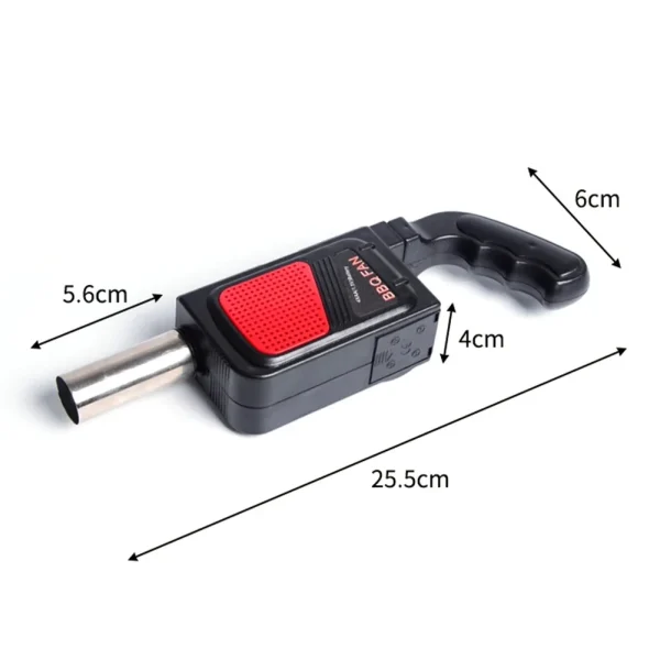 Handheld Battery-Powered Bbq Hair Dryer Multifunctional Camping Picnic Cooking Blower Portable Outdoor Carbon Fire Burner - Image 6