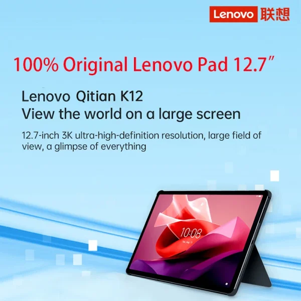 Original Lenovo Tablet K12/P12 TB240FC Global ROM Tab 12.7 inch MediaTek Dimensity 7050 8GB 128GB/256GB 10200mAh Android 13 Pad - Image 2