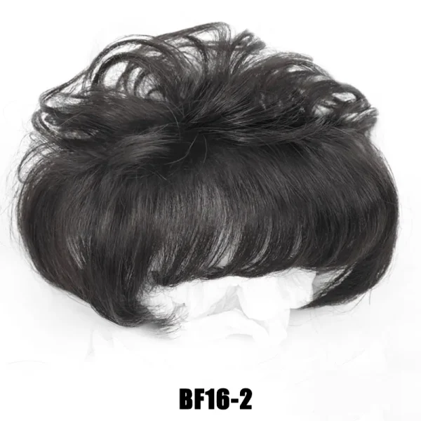 SyntheticAir Hair Bangs Edge Clipped In Bangs Extended Hair Piece Bangs Wig Cut Top Hair Loss To Cover Gray Hair Increase Volume - Image 16