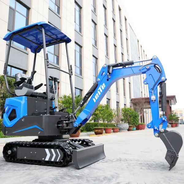 Home Tool 1.2 Ton Hydraulic Small Excavator 1200kg Agricultural Orchard 1ton Trench Digger Diesel Customized Mini Excavator - Image 3