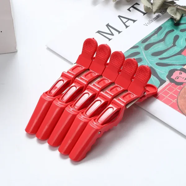 5Pcs/Lot Alligator Hair Clip Hairdressing Clamps Plastic Hair Claw Professional Barber For Salon Styling Hairpins Hair Accessor - Image 12