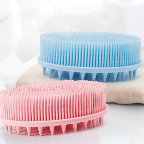 Soft Silicone Brush Wash Bath Shower Exfoliating Skin Fit For Baby Adult Bath Shampoo Head Massage Brush Supplies siliconebrush - Image 15