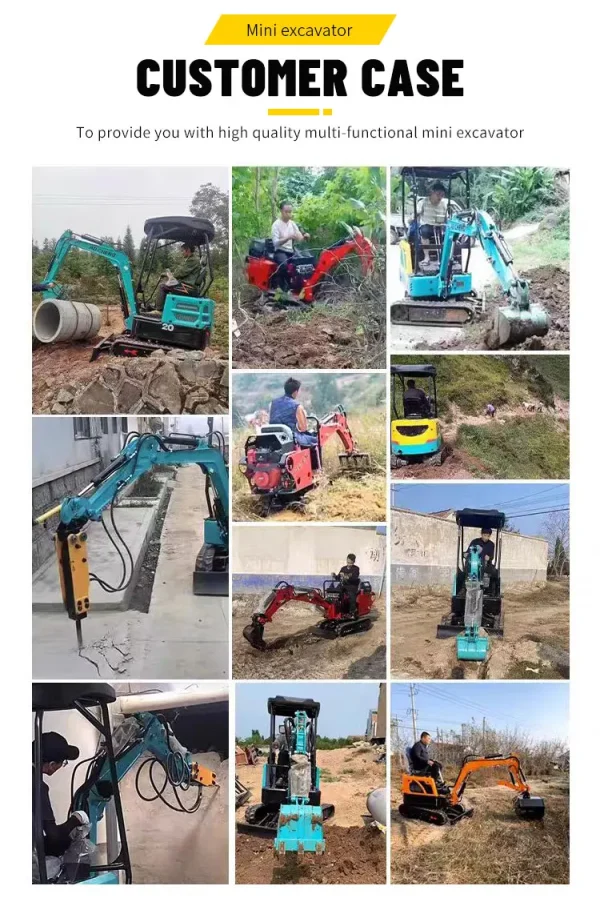 OKW-08 CE/EPA 800kg Mini Excavator Hydraulic Crawler Small Digger 0.8 Ton 1 Ton 1.2 Ton Micro Digging Machine With Attachments - Image 13