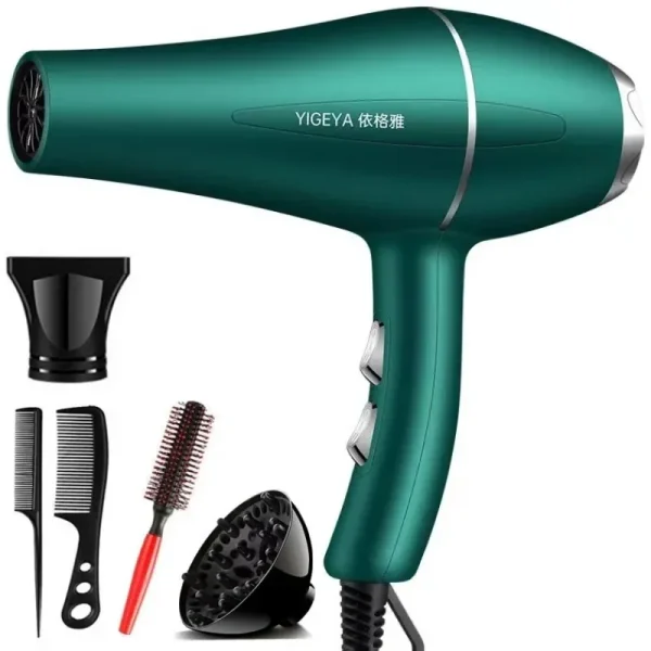 220V Hair Dryer Professional 1200W Gear Strong Power Blow Hair Dryer Brush For Hairdressing Barber Salon Tools Hair Dryer Fan - Image 2