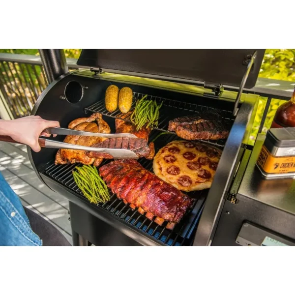 Grills Pro 575 Electric Wood Pellet Grill and Smoker with WiFi and App Connectivity, Black - Image 3