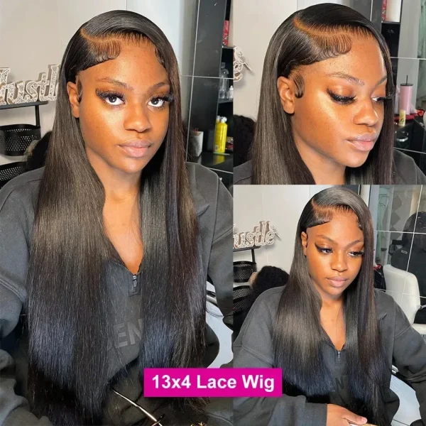 Transpar lace frontal wigs 13x4 Straight hd full lace wig 13x6 human hair choice 40 inch long for women brazilian wigs on sale - Image 2