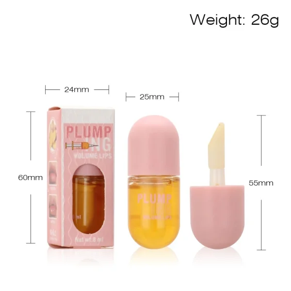 Long Lasting Lip Plumper Oil Instant Volumising Enhancer Collagen Lips Volume Lipgloss Sexy Cosmetic Volume Increases Lip Serum - Image 5