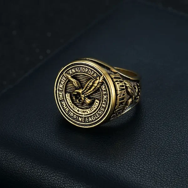 Men 316L Stainless Steel Ring for Men Philippines Eagle Rings Women Waterproof Finger Hip Hop Eagle Ring Jewelry - Image 13