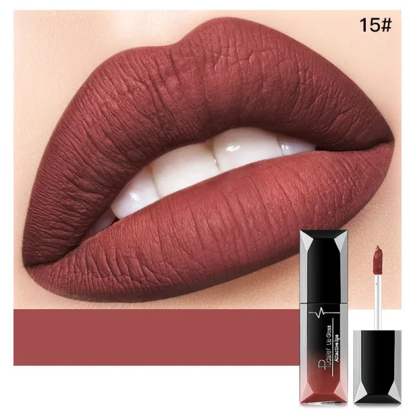 21-Color Lip Gloss Matte Mist Liquid Lipstick Waterproof Long lasting Cosmetics Lip Tint Paste Not-fade Lip Glaze - Image 8