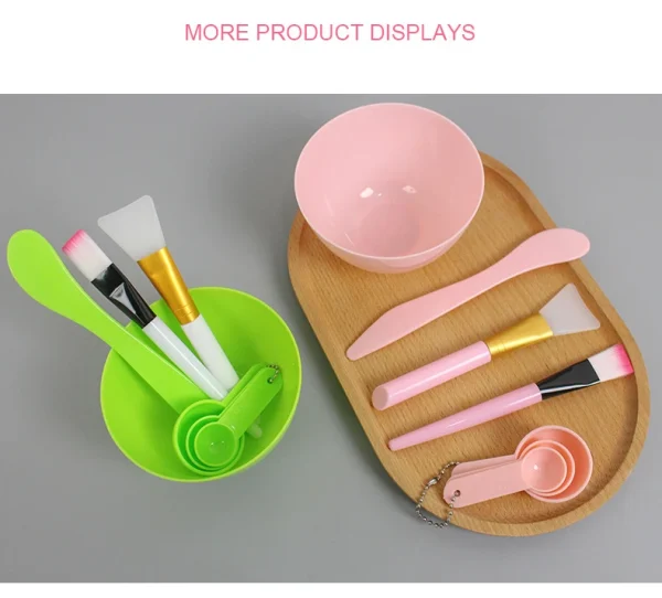 Facial Brush Mask Bowl Spoon Set Mask Brush Bar DIY Beauty Tools Mixing Tools Skin Care Makeup Supplies Woman Facial Tools - Image 19