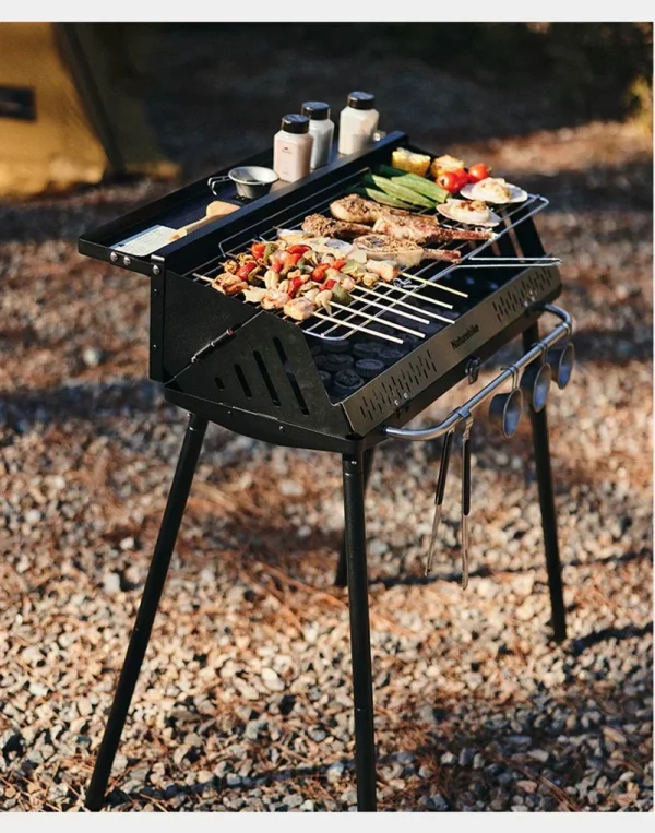 Naturehike Vertical Barbecue Rack Foldable Barbecue Charcoal Grill Stainless Steel Folding BBQ Grill For Outdoor Cooking Camping - Image 33