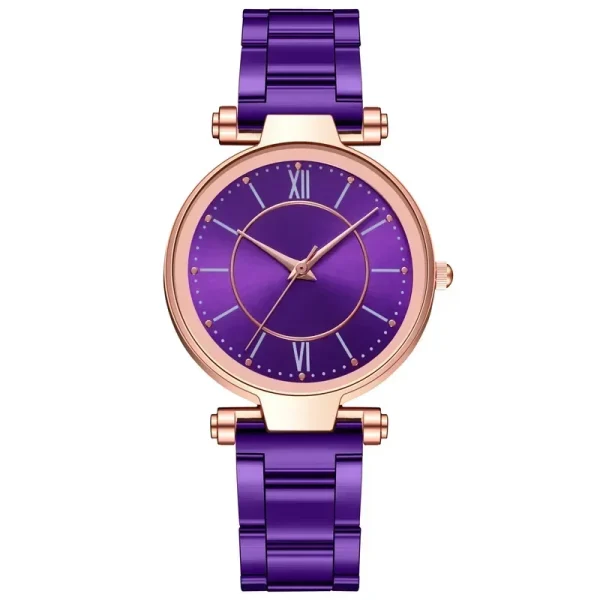 Luxury Rose Gold Stainless Steel Watches Female Classic Round Dial Quartz Watch Women Business Wristwatches Wrist Jewelry Reloj - Image 9