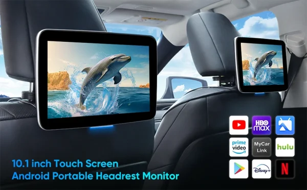 Ainavi 10.1 inch Car Headrest TV  Android 11 Touch Screen Multimedia Entertainment Tablet FM Transmiter HDMI In BT - Image 13