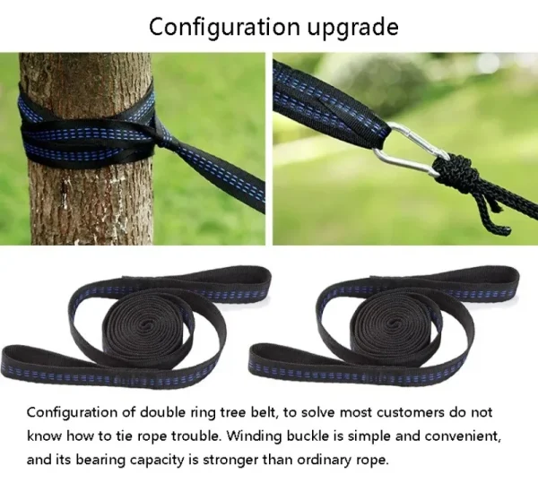 2m Adjustable Tree Hanging Hammock Yoga Straps High Safety Yoga Hammock Rope Hammock Chrysanthemum Rope Strap Yoga - Image 9