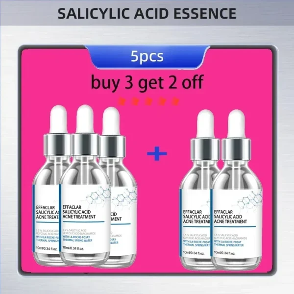 Salicylic Acid  Solution Essence Shrink pores and Acne Spot Removing Shrink Pores Oil-Control Brighten Face Skin Makeup - Image 8