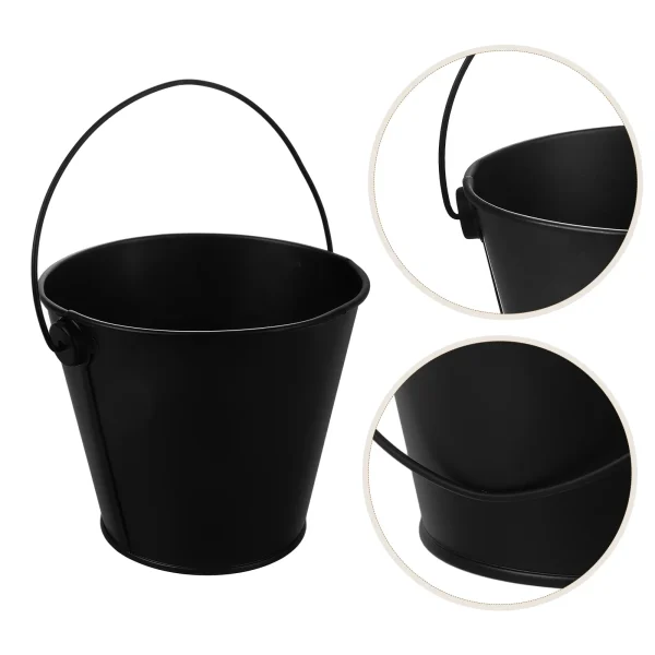 Charcoal BBQ Frying Pan Drip Bucket Barbecue Grill Accessory Grease Garbage Can Reusable Tinplate Child