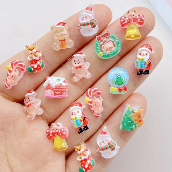 50Pcs Mixed Nail Art Resin Cartoon Mini Halloween Series Charms Rhinestones DIY Craft For Nail 3D Decorations Jewelry - Image 10