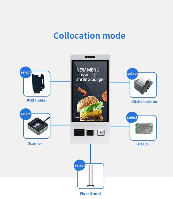 TouchWo 27 32 inch Windows/Android OS Capacitive Touch Screen Pc Touchscree Self Service Ticket/Payment/Ordering Kiosk - Image 17