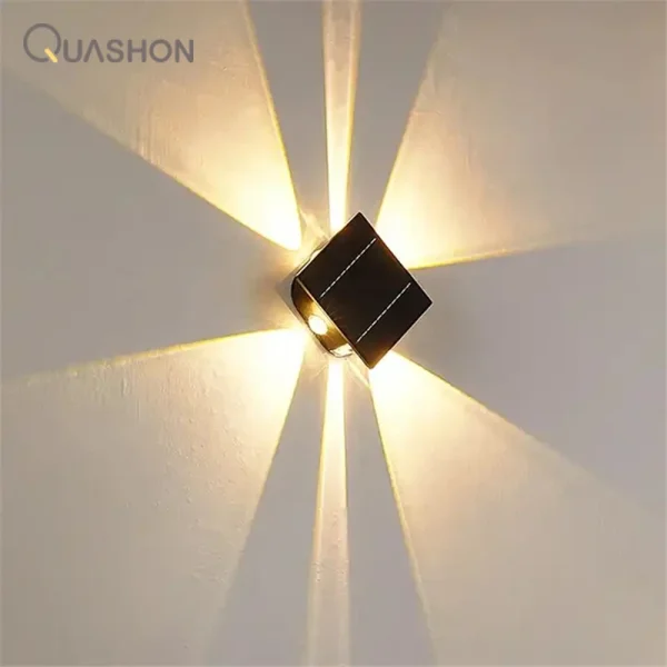 Outdoor LED Solar Wall Light ABS Garden IP54 Waterproof Decoration Wall Light Solar Panel Up and Down Wall Lamp Street Lamps - Image 5