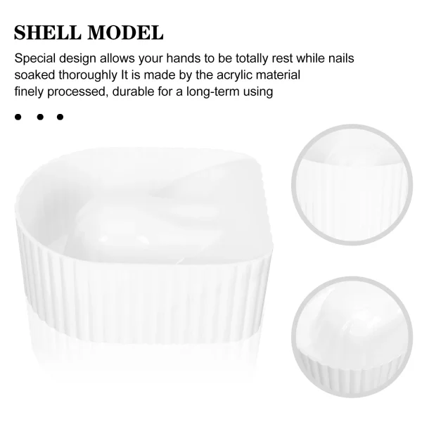 Manicure Hand Soak Bowl Nail off Removal Bowls Soaking Remover Clean for Acrylic Salon Tools - Image 5