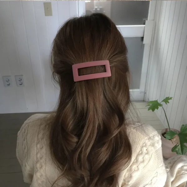 Matte Snap Hair Clip Elegant Hairgrip Ponytail Holder Hair Claw for Women Girls Hairpin Barrette Fashion Hair Accessories - Image 13