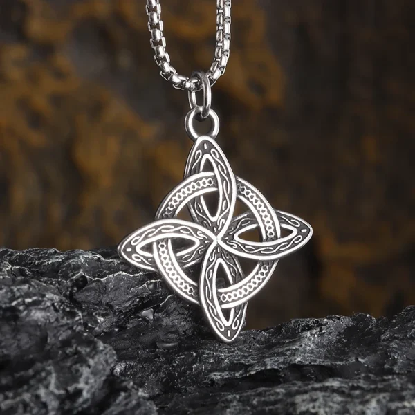 Popular Retro Style Celtic Knot Shield Pendant Necklace Men Women Amulet Hip Hop Punk Personalized Jewelry - Image 24