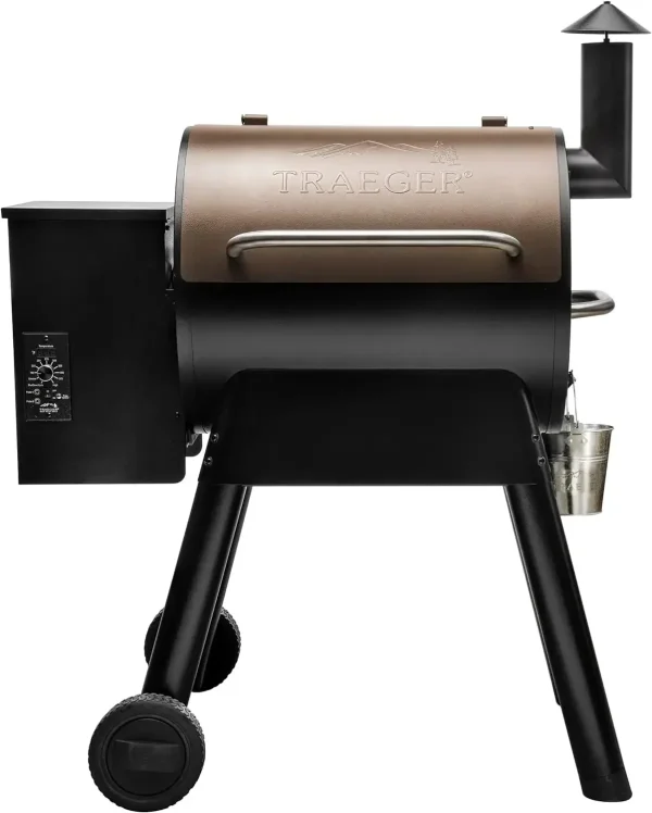 Kitchen suppliesTraeger Grills Pro Series 22 Electric Wood Pellet Grill and Smoker, Bronze, Extra large & Full-Length Grill Cove - Image 2