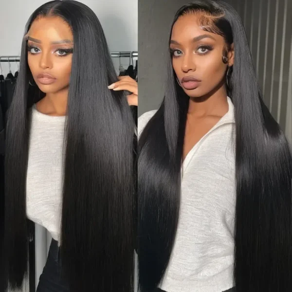 Brazilian Straight Human Hair Wigs 200% Density Lace Frontal Wigs 13X6 Lace Front Wig Lace Wigs 100% Human Hair Wigs For Women