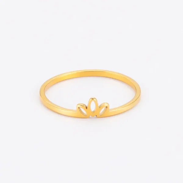 Skyrim Stainless Steel Lotus Flower Rings for Women Vintage Finger Ring Jewelry Female Wedding Engagement Gift Wholesale 2025 - Image 7