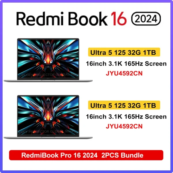 Xiaomi Redmi Book Pro 16 2024 intel Ultra 5/Ultra 7 32GB RAM 1TB SSD ARC 3K 120Hz Screen JYU4592CN/JYU4593CN - Image 7