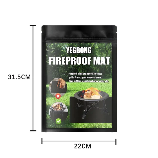 Under Grill Mat for Outdoor Charcoal Gas Grill Smoker 500℃/932℉ Heat Resistant BBQ Fireproof Mat for Patio Lawn Garden Floor - Image 16