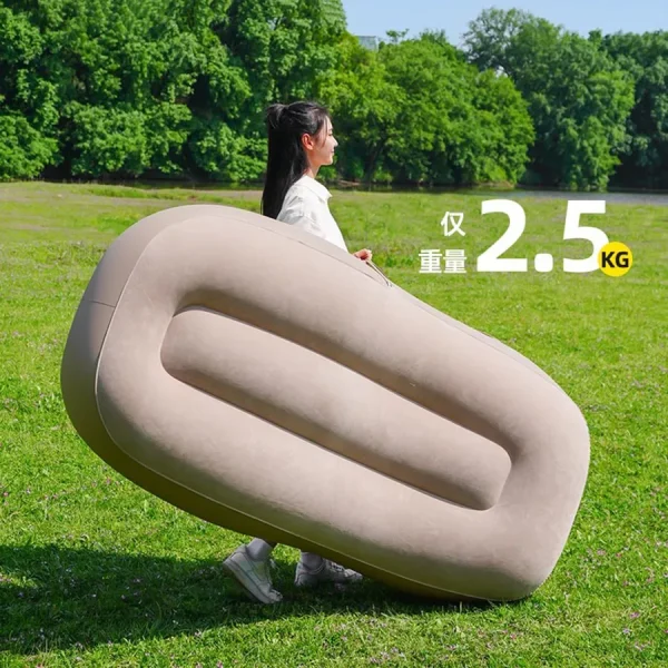 Inflatable Lazy Air Sofa Bed Beach Couple Camping Foldable Air Sofa Bed Outdoor Nature Romantic Relexing Lounge Divani Air Chair - Image 5