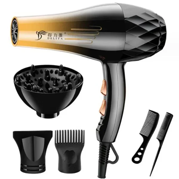 Hair Dryer Professional 1200W/2200W Gear Strong Power Blow Hair Dryer Brush For Hairdressing Barber Salon Tools Hair Dryer Fan - Image 3